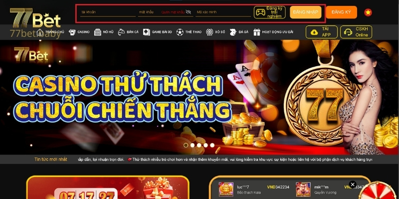 Hướng Dẫn Đăng Nhập 77Bet Trên Máy Tính